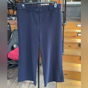 LOFT Dark Blue High Waisted Trousers
